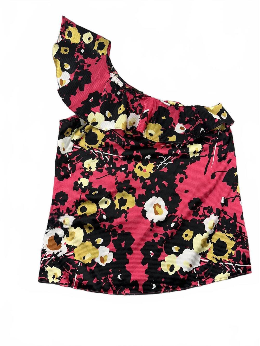 The Limited Floral One Shoulder Ruffle Top - Picture 2 of 8